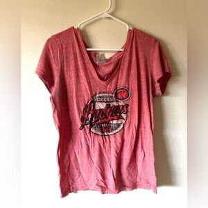 Campus Lifestyle Pink Wisconsin Badgers Shirt